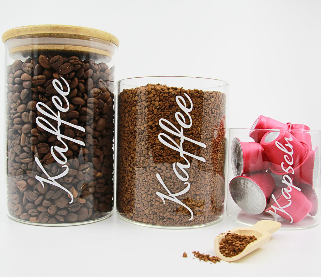 Vorratsglas "Atlas"  Multifunktionales Premium-Glas mit Bambusdeckel