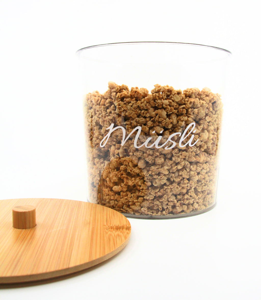 Aufbewahrungsdose mit Bambusdeckel „Lilly“ – Multifunktionaler Organizer