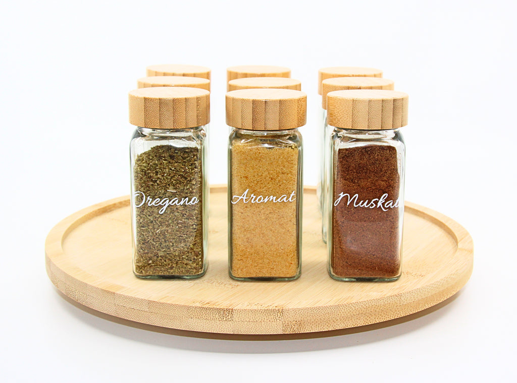 Drehteller "Suzy"  360° Drehbarer Bambus-Organizer