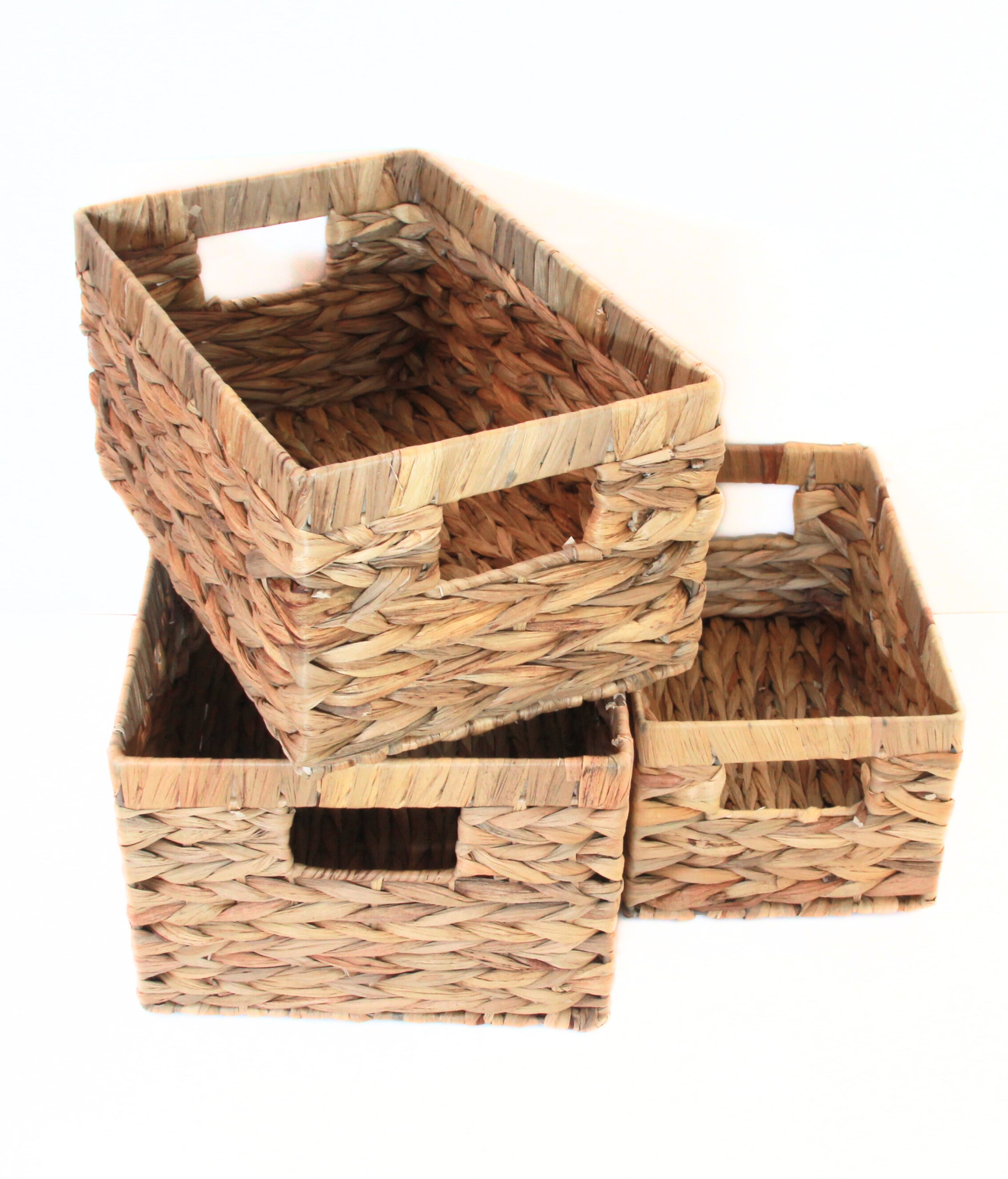 Aufbewahrungskorb„Tabby" aus natürlicher, geflochtener Faser