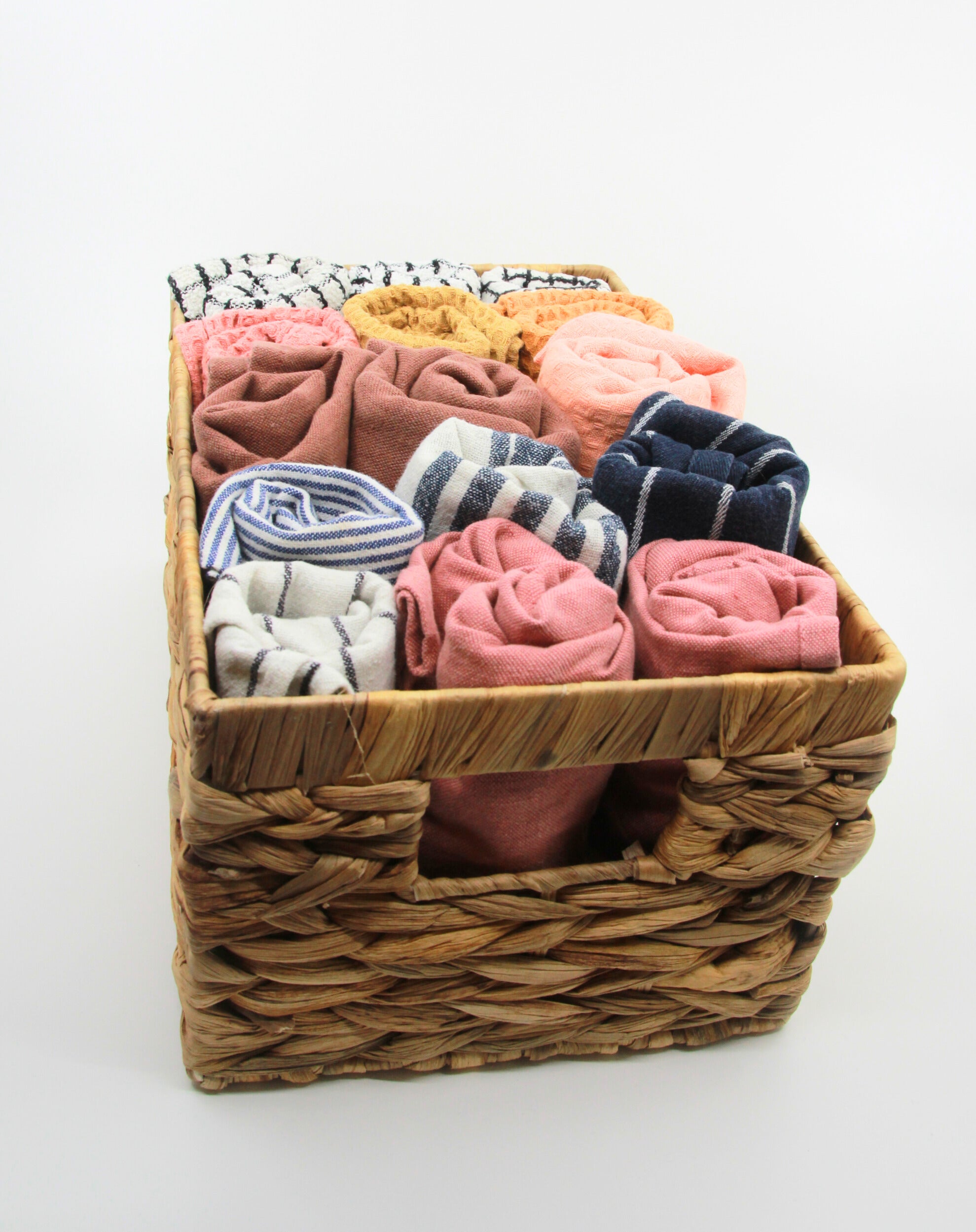 Aufbewahrungskorb„Tabby" aus natürlicher, geflochtener Faser